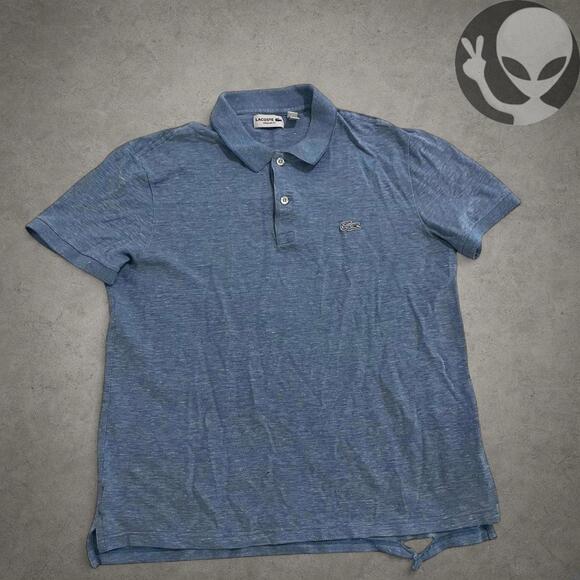Lacoste Polo Shirt large baby blue casual men's top - Picture 4 of 7